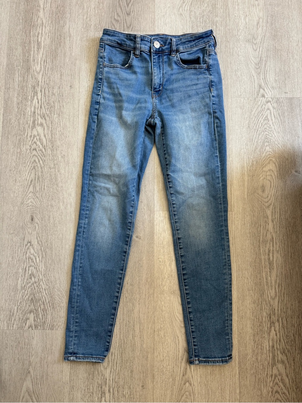 American Eagle Outfitters Women's Skinny Jeans Blue Wash